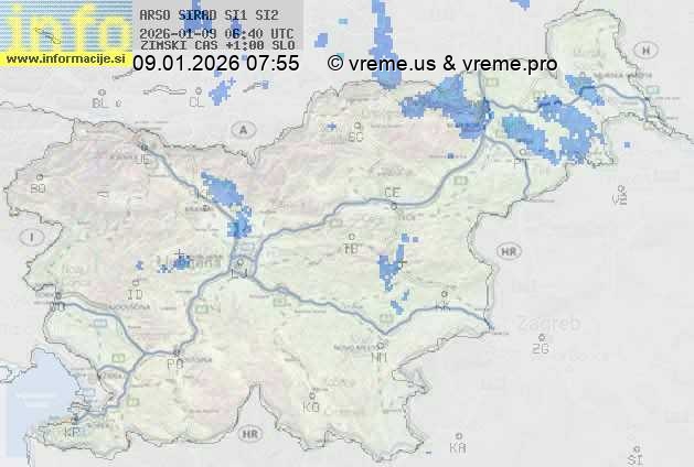 Radarska karta padavin