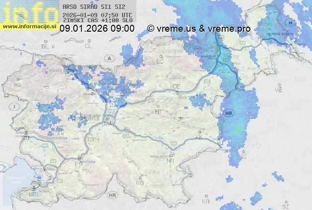 Radarska karta padavin
