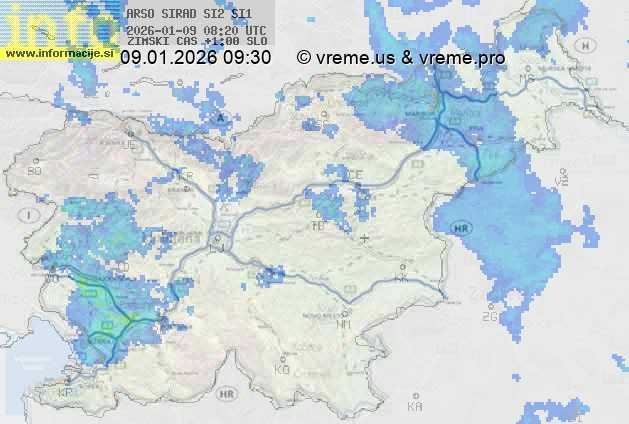 Radarska karta padavin