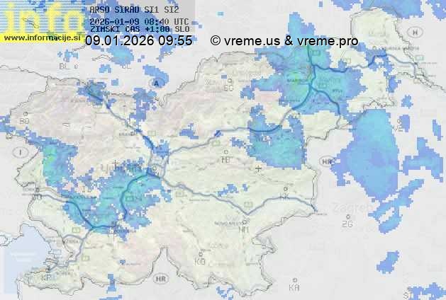 Radarska karta padavin