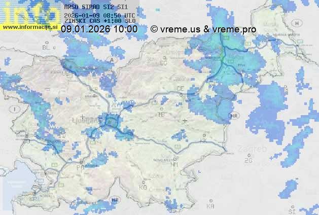 Radarska karta padavin