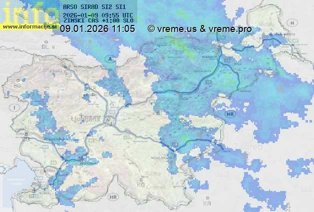 Radarska karta padavin