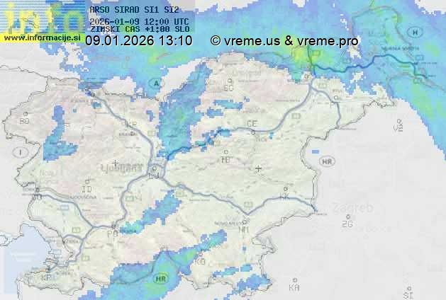 Radarska karta padavin