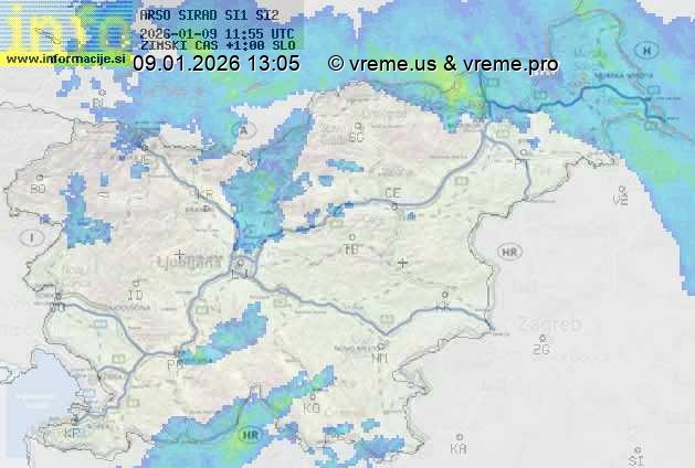 Radarska karta padavin