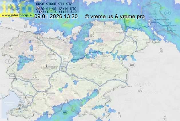 Radarska karta padavin