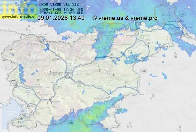 Radarska karta padavin