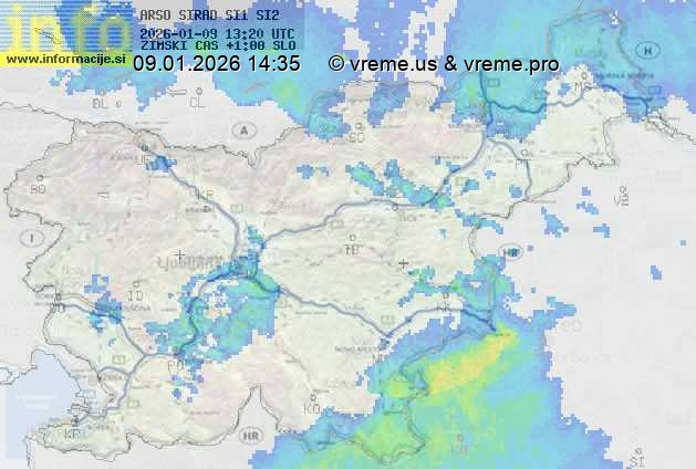 Radarska karta padavin