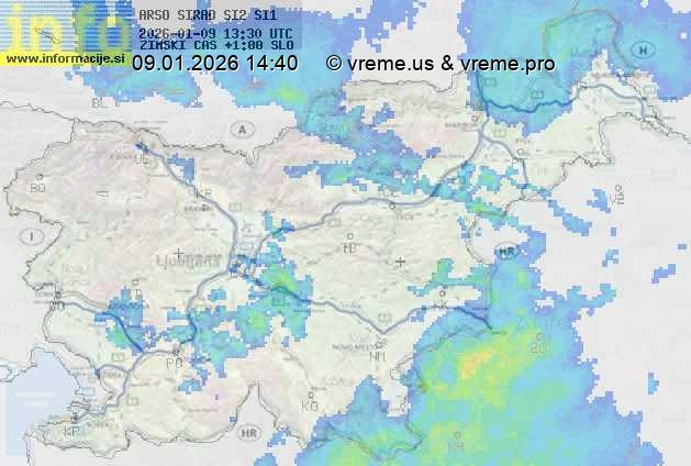 Radarska karta padavin