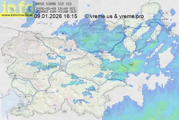 Radarska karta padavin