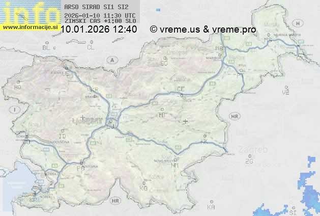 Radarska karta padavin