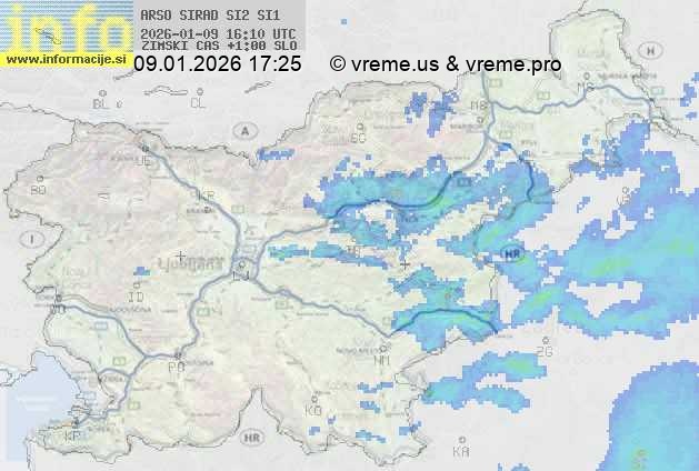 Radarska karta padavin