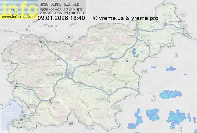 Radarska karta padavin