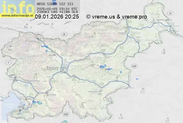 Radarska karta padavin