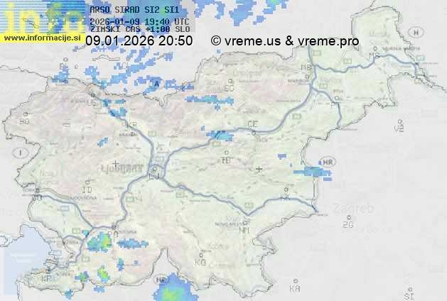 Radarska karta padavin