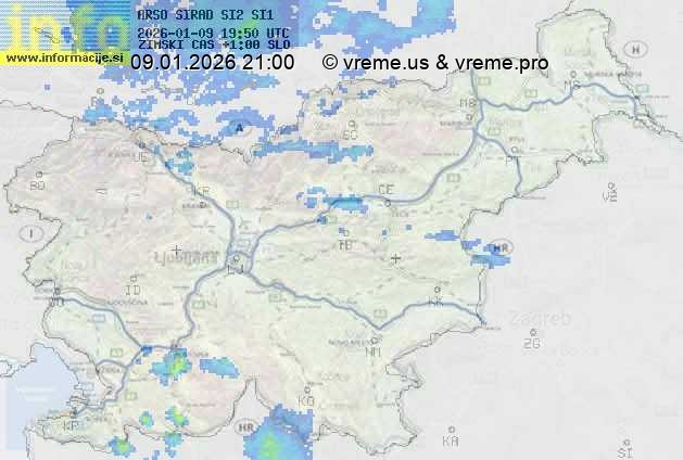 Radarska karta padavin