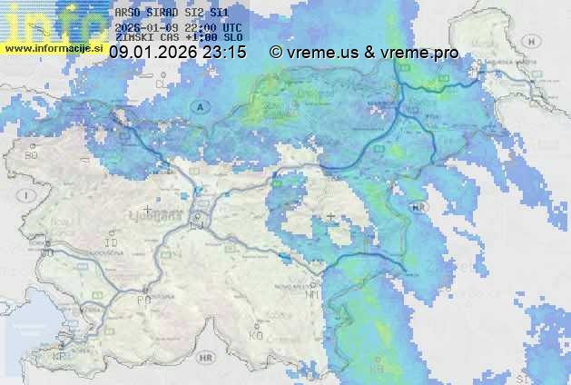 Radarska karta padavin