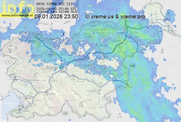 Radarska karta padavin