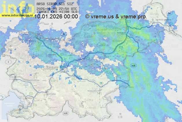 Radarska karta padavin
