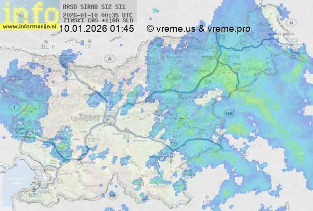 Radarska karta padavin