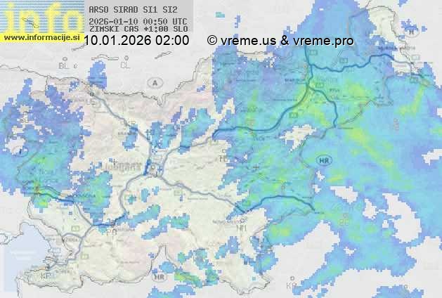 Radarska karta padavin