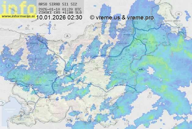 Radarska karta padavin