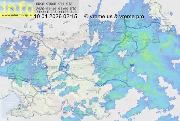 Radarska karta padavin