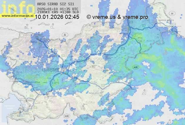 Radarska karta padavin