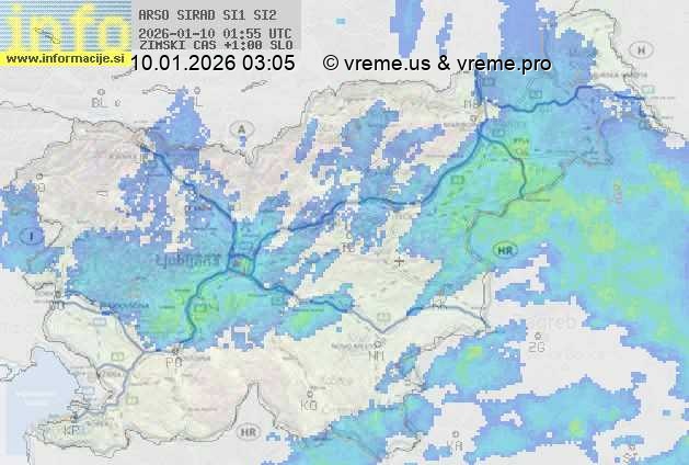 Radarska karta padavin