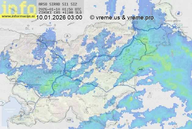 Radarska karta padavin