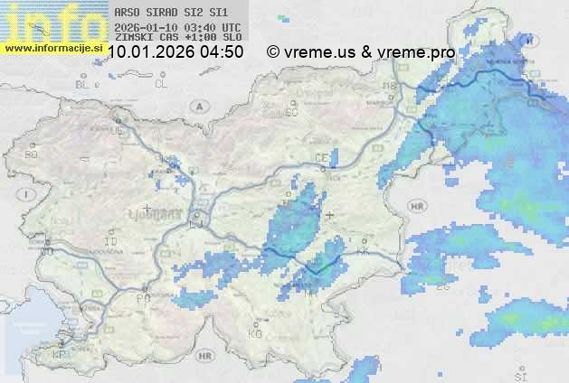 Radarska karta padavin