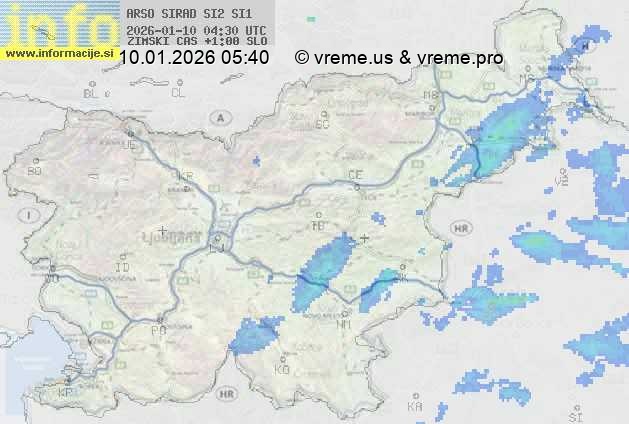 Radarska karta padavin
