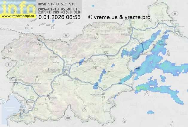 Radarska karta padavin