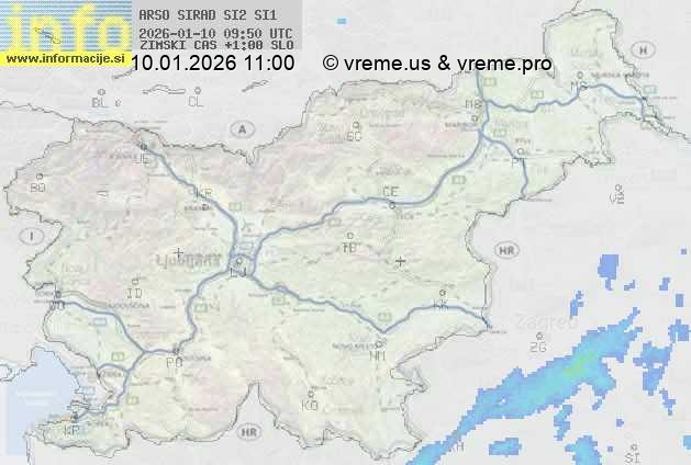 Radarska karta padavin