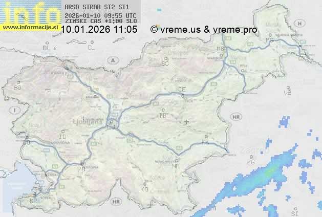 Radarska karta padavin