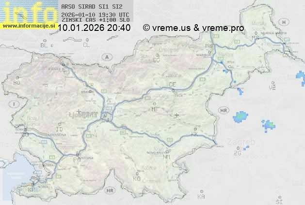 Radarska karta padavin