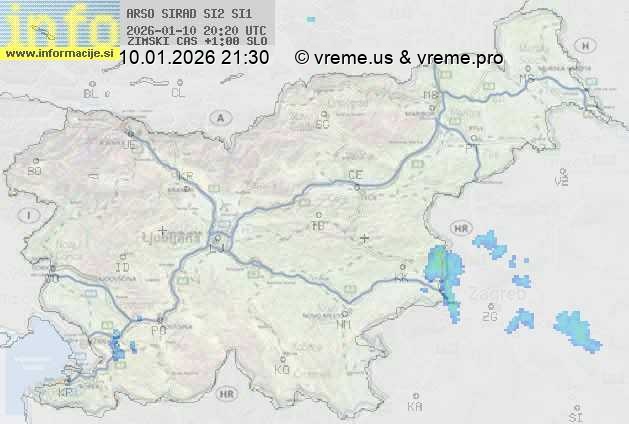 Radarska karta padavin