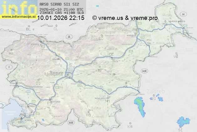 Radarska karta padavin