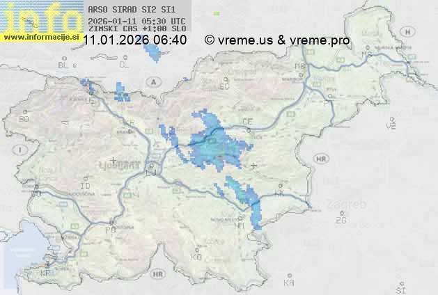 Radarska karta padavin