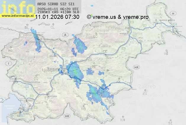 Radarska karta padavin