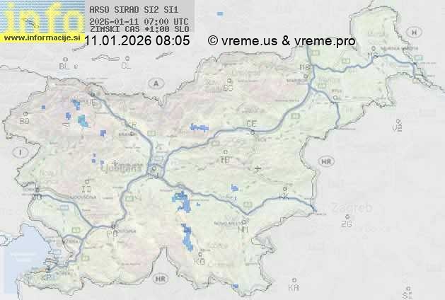 Radarska karta padavin
