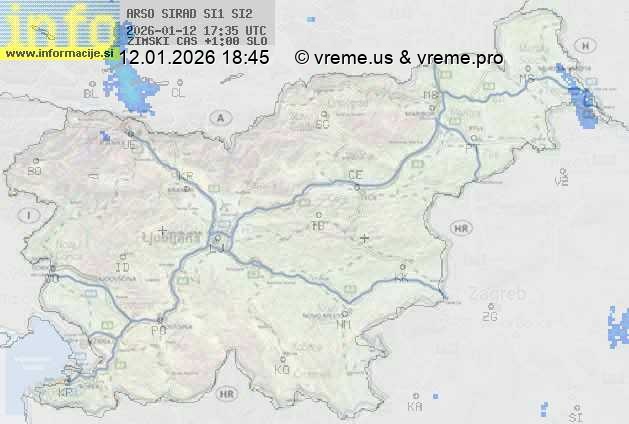 Radarska karta padavin