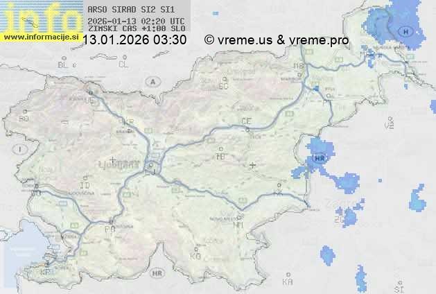 Radarska karta padavin