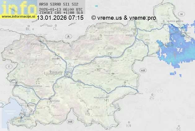 Radarska karta padavin