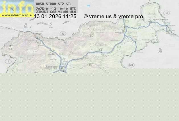 Radarska karta padavin