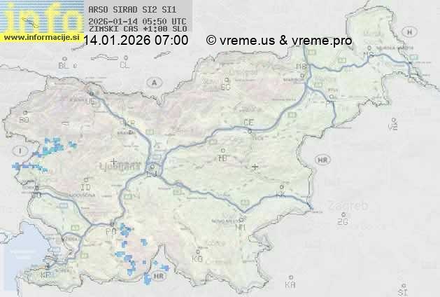 Radarska karta padavin