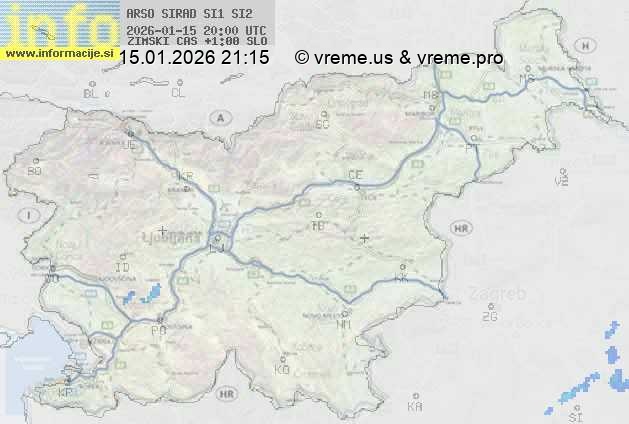 Radarska karta padavin