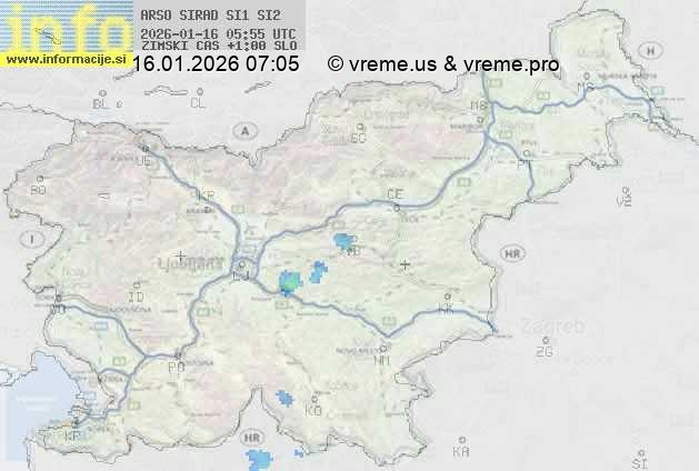 Radarska karta padavin