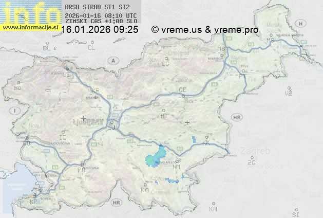 Radarska karta padavin