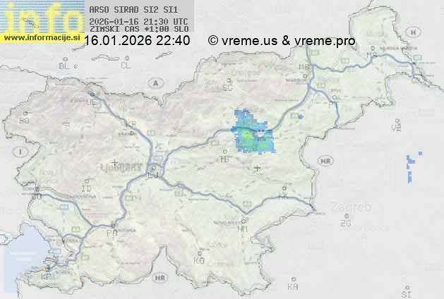 Radarska karta padavin