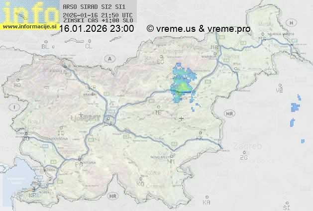 Radarska karta padavin